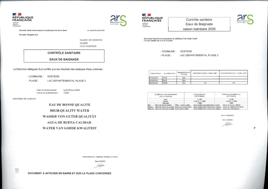 DATE DE PAIEMENT de votre FACTURE EAU